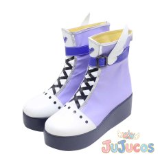 画像3: 描きたくなった表情　東雲絵名　コスプレ靴　プロジェクトセカイ カラフルステージ！ feat. 初音ミク　コスプレブーツ　JUJUcosplay (3)