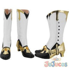 画像1: 行秋(ゆくあき)　コスプレ靴　原神(げんしん)　コスプレブーツ　JUJUcosplay (1)