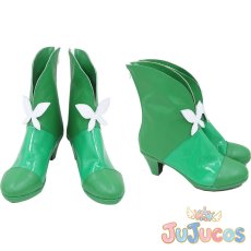 画像1: 秋元こまち(キュアミント)　キュアミント　コスプレ靴　Yes!プリキュア5　コスプレブーツ　JUJUcosplay (1)