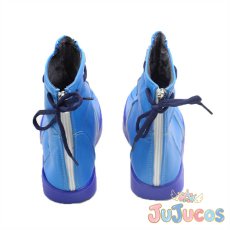 画像4: ビビッドソウル　青柳冬弥　コスプレ靴　プロジェクトセカイ カラフルステージ！ feat. 初音ミク　コスプレブーツ　JUJUcosplay (4)