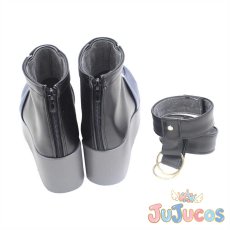 画像4: 天雨アコ　コスプレ靴　ブルーアーカイブ　コスプレブーツ　JUJUcosplay (4)