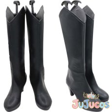 画像1: モリガン・アーンスランド　コスプレ靴　ヴァンパイア　コスプレブーツ　JUJUcosplay (1)