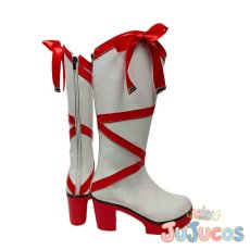 画像4: VTuber　さくらみこ　エリート巫女的戦闘服　コスプレ靴　バーチャルYouTuber　コスプレブーツ　JUJUcosplay (4)