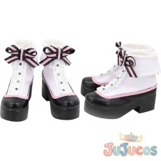 画像1: VTuber　月ノ美兎　アイドル衣装　コスプレ靴　バーチャルYouTuber　コスプレブーツ　JUJUcosplay (1)