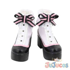 画像2: VTuber　月ノ美兎　アイドル衣装　コスプレ靴　バーチャルYouTuber　コスプレブーツ　JUJUcosplay (2)