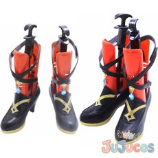 画像1: リサ　薔薇が返り咲く頃　コスプレ靴　原神(げんしん)　コスプレブーツ　JUJUcosplay (1)