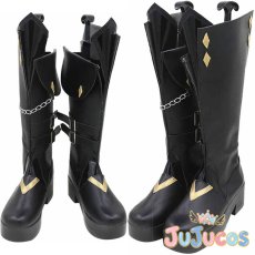 画像1: げんしん　タルタリヤ(Tartaglia)　コスプレ靴　原神　コスプレブーツ　JUJUcosplay (1)