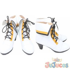 画像1: MORE MORE JUMP！　花里みのり　コスプレ靴　プロジェクトセカイ カラフルステージ！ feat. 初音ミク　コスプレブーツ　JUJUcosplay (1)