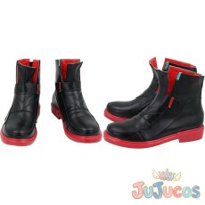 画像1: Vtuber　黒上フブキ　コスプレ靴　バーチャルYouTuber　コスプレブーツ　JUJUcosplay (1)