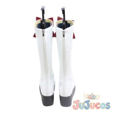 画像4: VTuber　橘ひなの　白軍服　コスプレ靴　バーチャルYouTuber　コスプレブーツ　JUJUcosplay (4)