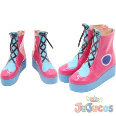 画像1: 鳳えむ　えむ隊員は調査中！　POP IN MY HEART!!　コスプレ靴　プロジェクトセカイ カラフルステージ！ feat. 初音ミク　コスプレブーツ　JUJUcosplay (1)