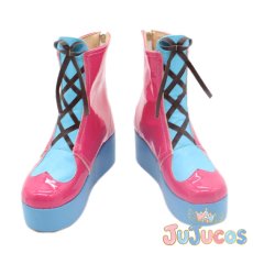 画像2: 鳳えむ　えむ隊員は調査中！　POP IN MY HEART!!　コスプレ靴　プロジェクトセカイ カラフルステージ！ feat. 初音ミク　コスプレブーツ　JUJUcosplay (2)