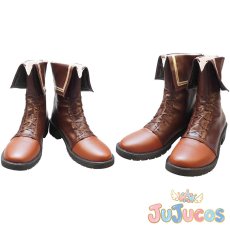 画像1: Vtuber　大代真白　コスプレ靴　バーチャルYouTuber　コスプレブーツ　JUJUcosplay (1)