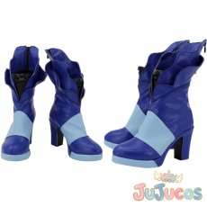 画像1: 水無月かれん(キュアアクア)　コスプレ靴　Yes!プリキュア5GoGo!　コスプレブーツ　JUJUcosplay (1)