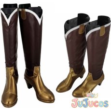 画像1: 巴マミ　コスプレ靴　魔法少女まどか☆マギカ　コスプレブーツ　JUJUcosplay (1)