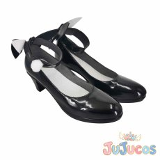 画像3: Vtuber　兎田ぺこら　フリフリバニードレス　黒　コスプレ靴　バーチャルYouTuber　コスプレブーツ　JUJUcosplay (3)