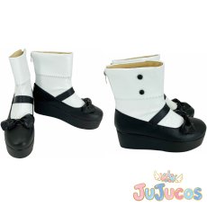 画像1: Vtuber　橘ひなの　通常衣装　コスプレ靴　バーチャルYouTuber　コスプレブーツ　JUJUcosplay (1)