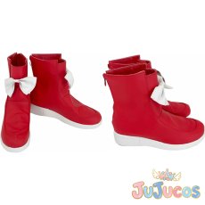 画像1: 藤原妹紅　コスプレ靴　東方Project　コスプレブーツ　JUJUcosplay (1)