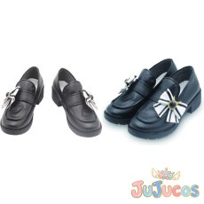 画像1: Vtuber　夜見れな　制服　コスプレ靴　バーチャルYouTuber　コスプレブーツ　JUJUcosplay (1)