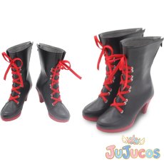 画像1: 狐坂ワカモ　コスプレ靴　ブルーアーカイブ　コスプレブーツ　JUJUcosplay (1)