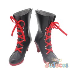 画像2: 狐坂ワカモ　コスプレ靴　ブルーアーカイブ　コスプレブーツ　JUJUcosplay (2)