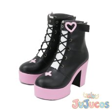 画像4: VTuber　如月ルミィ　コスプレ靴　バーチャルYouTuber　コスプレブーツ　JUJUcosplay (4)