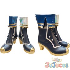 画像1: Vtuber　相羽ういは　FANTASIA　コスプレ靴　バーチャルYouTuber　コスプレブーツ　JUJUcosplay (1)