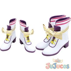 画像1: スーパーサイリウムコーデ　紫京院ひびき　コスプレ靴　プリパラ　コスプレブーツ　JUJUcosplay (1)