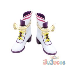 画像2: スーパーサイリウムコーデ　紫京院ひびき　コスプレ靴　プリパラ　コスプレブーツ　JUJUcosplay (2)