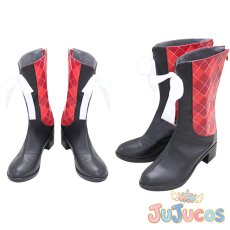 画像1: 源さくら　コスプレ靴　ゾンビランドサガ　コスプレブーツ　JUJUcosplay (1)