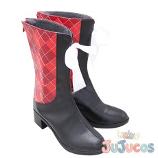 画像4: 源さくら　コスプレ靴　ゾンビランドサガ　コスプレブーツ　JUJUcosplay (4)