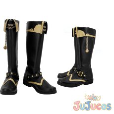 画像1: サバナクロー寮　レオナ・キングスカラー(Leona Kingscholar)　ケアリー・ドレス　ハロウィンレオナ　コスプレ靴　ツイステッドワンダーランド　コスプレブーツ　JUJUcosplay (1)