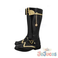 画像3: サバナクロー寮　レオナ・キングスカラー(Leona Kingscholar)　ケアリー・ドレス　ハロウィンレオナ　コスプレ靴　ツイステッドワンダーランド　コスプレブーツ　JUJUcosplay (3)