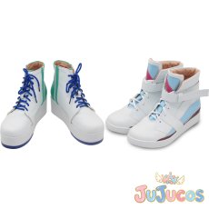 画像1: マチカネタンホイザ　ブルー・タービュランス　コスプレ靴　ウマ娘プリティーダービー　コスプレブーツ　JUJUcosplay (1)