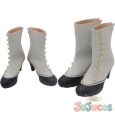 画像1: 2.5周年記念　鏡音リン　コスプレ靴　プロジェクトセカイ カラフルステージ！ feat. 初音ミク　コスプレブーツ　JUJUcosplay (1)