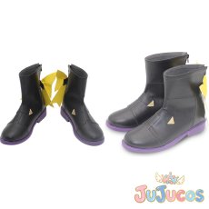 画像1: Vtuber　紫咲シオン　ブライト衣装　コスプレ靴　バーチャルYouTuber　コスプレブーツ　JUJUcosplay (1)