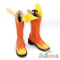 画像4: 夕凪ツバサ(キュアウイング)　コスプレ靴　ひろがるスカイ!プリキュア　コスプレブーツ　JUJUcosplay (4)