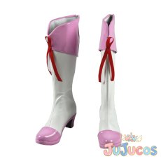 画像2: 星空みゆき(キュアハッピー)　コスプレ靴　スマイルプリキュア!　コスプレブーツ　JUJUcosplay (2)