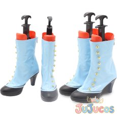 画像1: 巡音ルカ　2.5周年お祝い　コスプレ靴　プロジェクトセカイ カラフルステージ！ feat. 初音ミク　コスプレブーツ　JUJUcosplay (1)