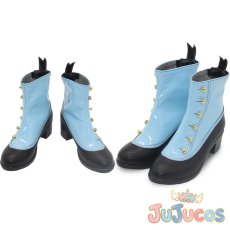 画像1: 2.5周年記念　青柳冬弥　コスプレ靴　プロジェクトセカイ カラフルステージ！ feat. 初音ミク　コスプレブーツ　JUJUcosplay (1)