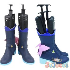 画像1: VTuber　ブライト衣装　雪花ラミィ　コスプレ靴　バーチャルYouTuber　コスプレブーツ　JUJUcosplay (1)