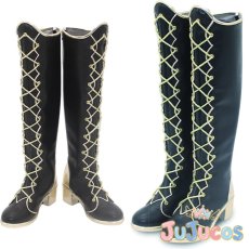 画像1: ポムフィオーレ寮　ルーク・ハント　Rook Hunt　マスカレードドレス　コスプレ靴　ツイステッドワンダーランド　コスプレブーツ　JUJUcosplay (1)