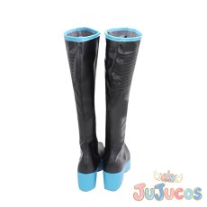 画像5: 初音ミク　公式衣装(標準)　コスプレ靴　VOCALOID　コスプレブーツ　JUJUcosplay (5)