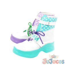 画像3: VTuber　常闇トワ　白衣装　コスプレ靴　バーチャルYouTuber　コスプレブーツ　JUJUcosplay (3)