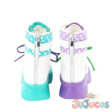 画像4: VTuber　常闇トワ　白衣装　コスプレ靴　バーチャルYouTuber　コスプレブーツ　JUJUcosplay (4)