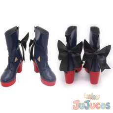 画像1: VTuber　ブライト衣装　沙花叉クロヱ　コスプレ靴　バーチャルYouTuber　コスプレブーツ　JUJUcosplay (1)