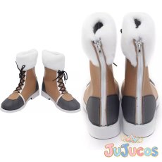 画像1: 小塗マキ(キャンプ)　コスプレ靴　ブルーアーカイブ　コスプレブーツ　JUJUcosplay (1)