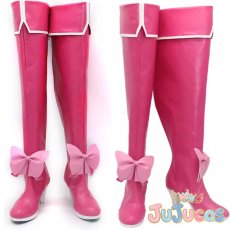 画像1: 花菱はるか　コスプレ靴　魔法少女にあこがれて　コスプレブーツ　JUJUcosplay (1)