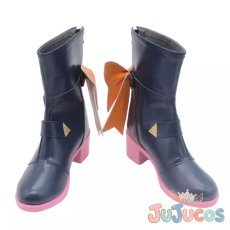 画像2: Vtuber　桃鈴ねね　ブライト衣装　コスプレ靴　バーチャルYouTuber　コスプレブーツ　JUJUcosplay (2)