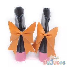 画像3: Vtuber　桃鈴ねね　ブライト衣装　コスプレ靴　バーチャルYouTuber　コスプレブーツ　JUJUcosplay (3)